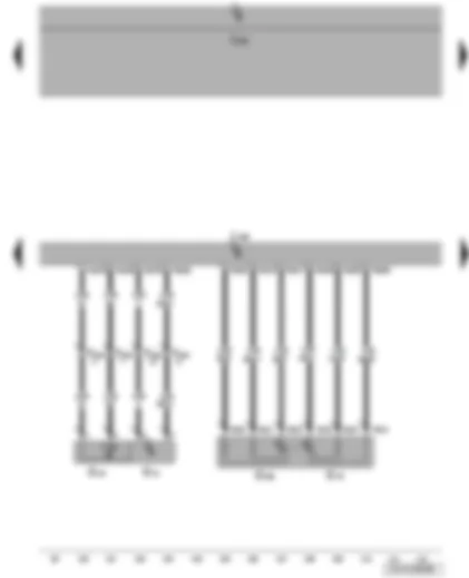 Wiring Diagram  VW JETTA 2006 - Charge air pressure sender - intake air temperature sender - accelerator position sender - accelerator position sender 2 - diesel direct injection system control unit