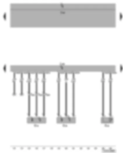 Wiring Diagram  VW JETTA 2006 - Engine speed sender - Hall sender - coolant temperature sender - diesel direct injection system control unit