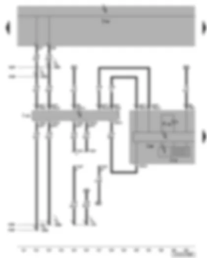 Wiring Diagram  VW JETTA 2006 - Multifunction display - control unit in dash panel insert - onboard supply control unit - data bus diagnostic interface - electronic power control fault lamp