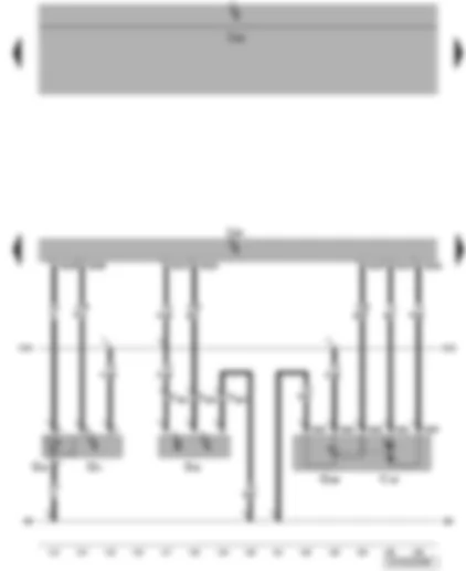 Wiring Diagram  VW JETTA 2008 - Hall sender - intake air temperature sender - intake manifold pressure sender - intake manifold flap potentiometer - engine control unit - intake manifold flap motor