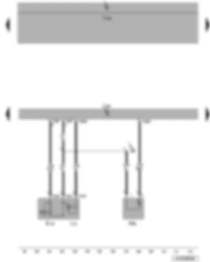 Wiring Diagram  VW JETTA 2006 - Front passenger door central locking deadlock function motor - front passenger door control unit - front passenger side door warning lamp