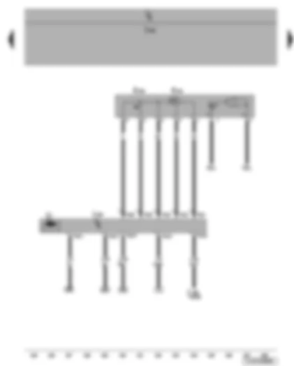 Wiring Diagram  VW JETTA 2006 - Sliding sunroof adjustment regulator - sunroof button - sliding sunroof adjustment control unit - sliding sunroof motor