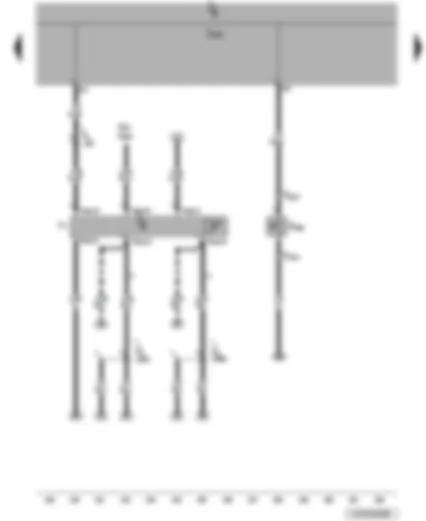 Wiring Diagram  VW JETTA 2006 - Bonnet contact switch - onboard supply control unit - automatic anti-dazzle interior mirror