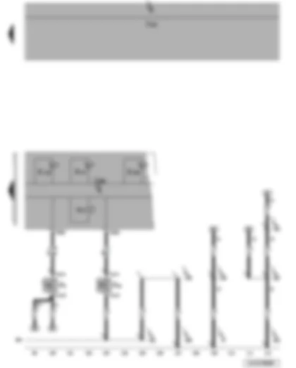 Wiring Diagram  VW JETTA 2007 - Handbrake warning switch - brake fluid level warning contact - buzzer and gong - control unit in dash panel insert - ABS warning lamp - brake system warning lamp - ESP and TCS warning lamp