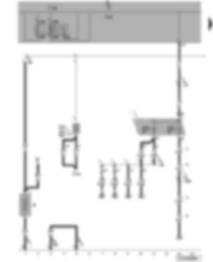 Wiring Diagram  VW JETTA 2008 - Battery - terminal 15 voltage supply relay - onboard supply control unit