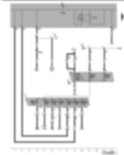 Wiring Diagram  VW JETTA 2007 - Terminal 30 voltage supply relay - onboard supply control unit - fuses