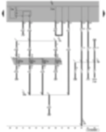 Wiring Diagram  VW JETTA 2006 - X-contact relief relay - onboard supply control unit - fuses