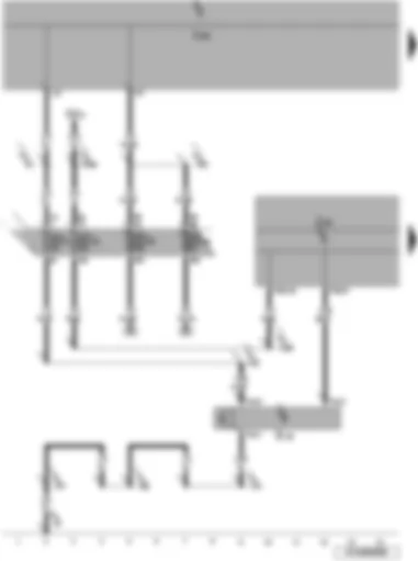 Wiring Diagram  VW JETTA 2007 - High pressure sender - air conditioning system control unit - onboard power supply control unit
