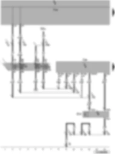 Wiring Diagram  VW JETTA 2007 - High pressure sender - Climatronic control unit - onboard power supply control unit