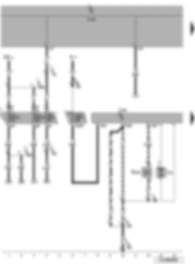 Wiring Diagram  VW JETTA 2007 - Auxiliary heater control unit - onboard power supply control unit - heater coolant shut-off valve - combustion air blower