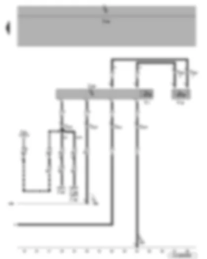 Wiring Diagram  VW JETTA 2006 - Radiator fan control unit - radiator fan - right fan for radiator