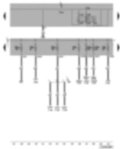 Wiring Diagram  VW JETTA 2006 - Terminal 15 voltage supply relay - onboard supply control unit - fuses (SB)