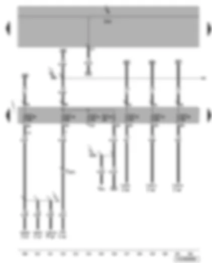 Wiring Diagram  VW JETTA 2006 - Onboard power supply control unit - fuses (SC)