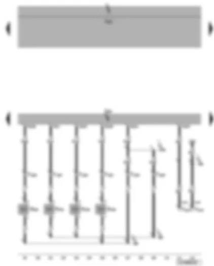 Wiring Diagram  VW JETTA 2007 - Engine control unit - unit injector valves