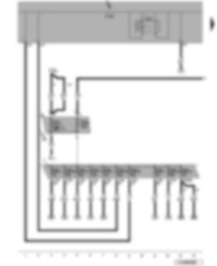 Wiring Diagram  VW JETTA 2007 - Terminal 30 voltage supply relay - onboard supply control unit