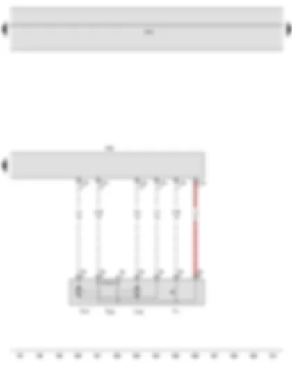 Wiring Diagram  VW JETTA 2010 - Rear right door contact switch - Rear right central locking lock unit - Rear right door control unit - Onboard supply control unit - Rear right door central SAFELOCK function locking motor - Rear right door central locking motor - lock