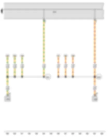 Wiring Diagram  VW JETTA 2008 - Onboard supply control unit - Data bus diagnostic interface