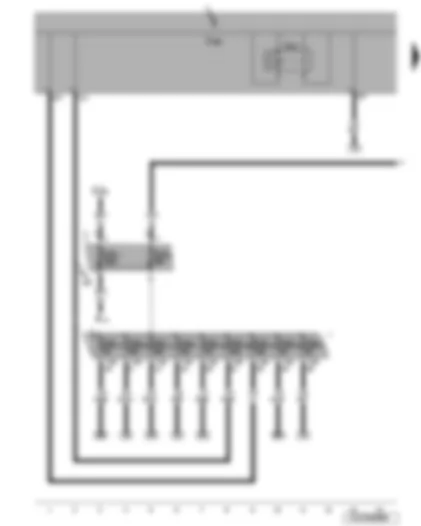 Wiring Diagram  VW JETTA 2006 - Terminal 30 voltage supply relay - onboard supply control unit