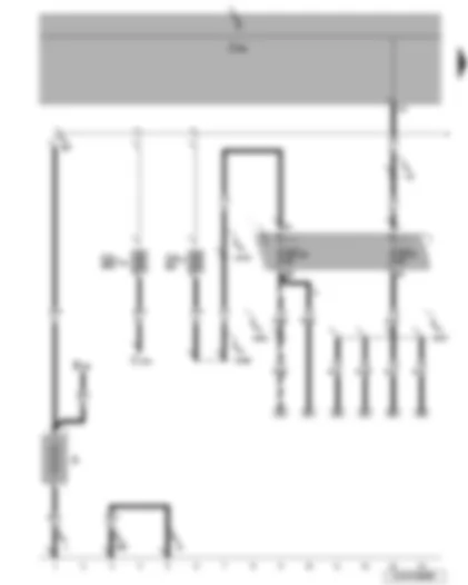 Wiring Diagram  VW JETTA 2007 - Battery - onboard supply control unit