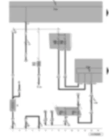 Wiring Diagram  VW JETTA 2007 - Battery - ABS control unit - onboard supply control unit