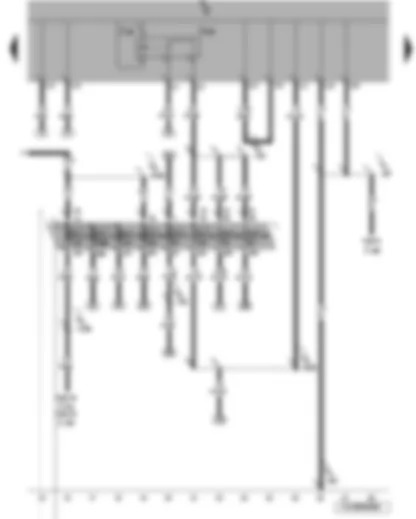 Wiring Diagram  VW JETTA 2009 - X-contact relief relay - onboard supply control unit - fuses