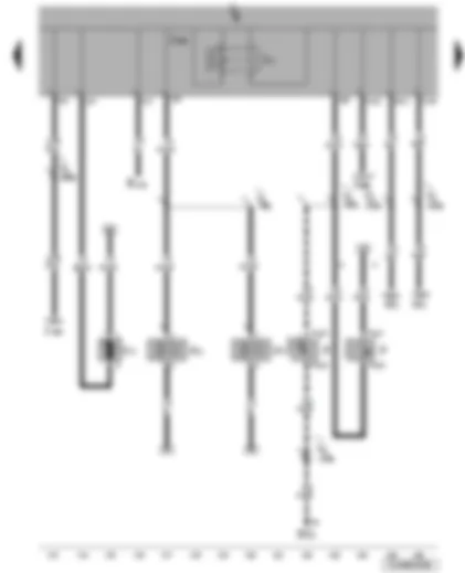 Wiring Diagram  VW JETTA 2008 - Brake light switch - treble tone horn - bass tone horn - onboard supply control unit - washer pump
