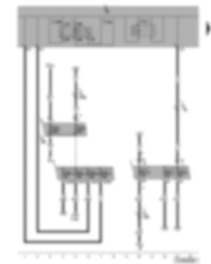 Wiring Diagram  VW JETTA 2007 - Terminal 15 voltage supply relay - onboard supply control unit