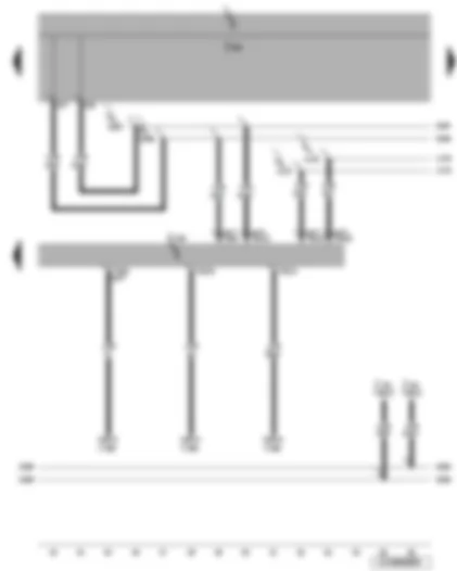 Wiring Diagram  VW JETTA 2007 - Onboard supply control unit - data bus diagnostic interface