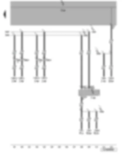 Wiring Diagram  VW JETTA 2006 - Convenience system central control unit - onboard power supply control unit