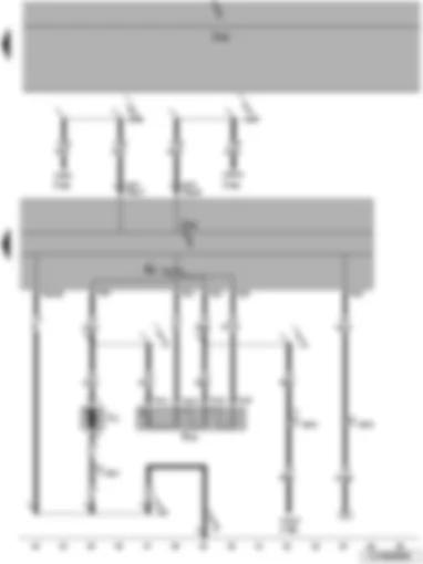 Wiring Diagram  VW JETTA 2010 - Air conditioning system control unit - fresh air blower series resistor - fresh air blower