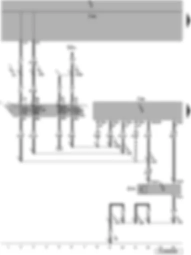 Wiring Diagram  VW JETTA 2008 - High pressure sender - Climatronic control unit - onboard power supply control unit