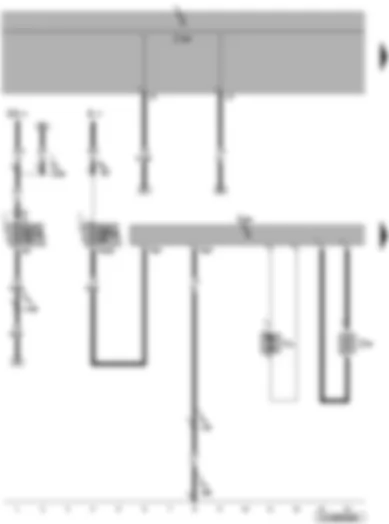Wiring Diagram  VW JETTA 2007 - Auxiliary heater control unit - onboard supply control unit - combustion air blower - fuel pre-heating heater element