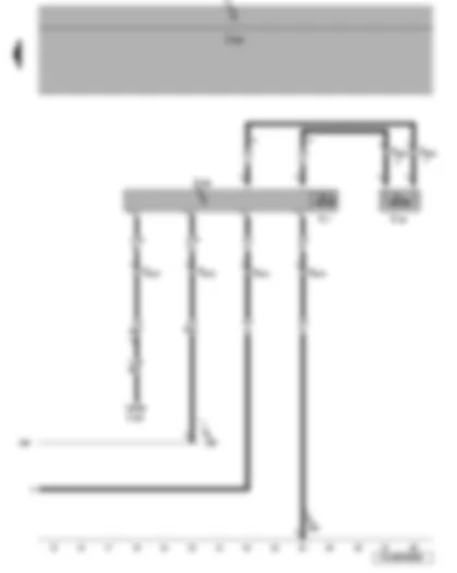 Wiring Diagram  VW JETTA 2006 - Radiator fan control unit - radiator fan - right fan for radiator