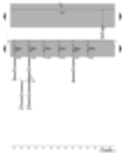 Wiring Diagram  VW JETTA 2010 - Onboard power supply control unit - fuses (SB)