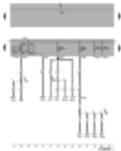 Wiring Diagram  VW JETTA 2008 - Motronic current supply relay - fuses (SB)