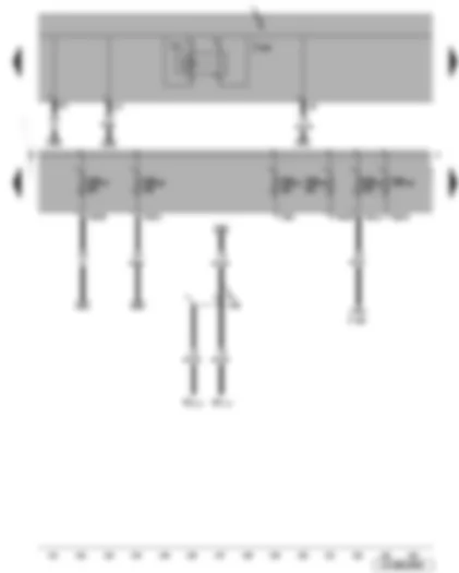 Wiring Diagram  VW JETTA 2007 - Treble tone horn - onboard power supply control unit - fuses (SB)