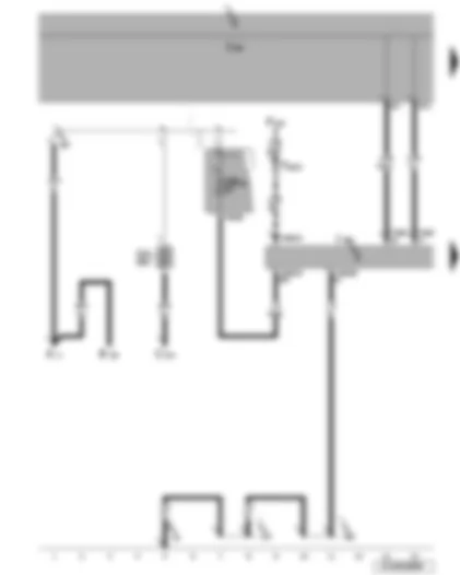 Wiring Diagram  VW JETTA 2007 - Onboard power supply control unit - steering column electronics control unit