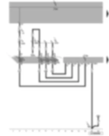 Wiring Diagram  VW JETTA 2007 - Trailer detector control unit - onboard supply control unit - fuses