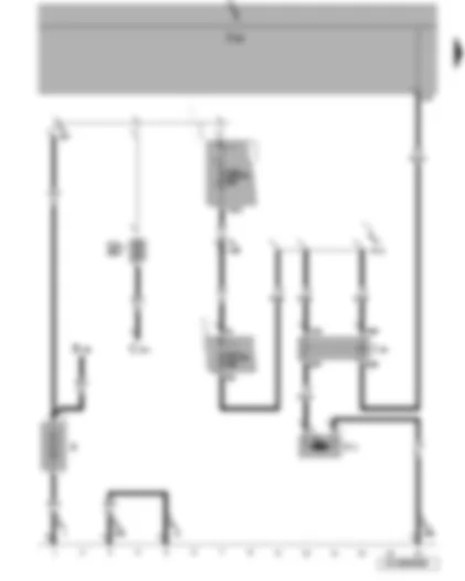 Wiring Diagram  VW JETTA 2007 - Headlight washer system relay - onboard power supply control unit - headlight washer system pump