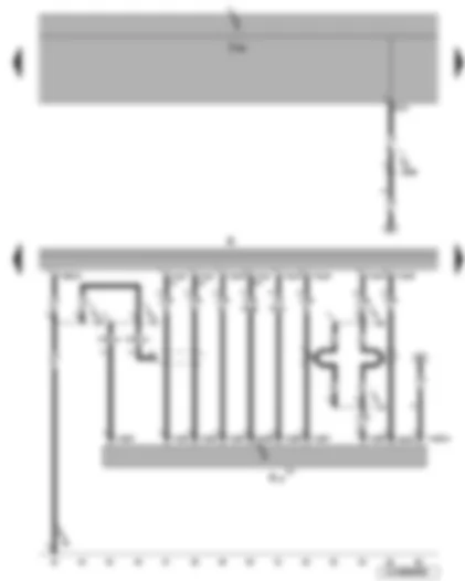 Wiring Diagram  VW JETTA 2007 - Onboard supply control unit - radio - CD changer