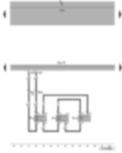 Wiring Diagram  VW JETTA 2010 - Control unit with display for radio and navigation - front left loudspeaker - front left mid-range loudspeaker