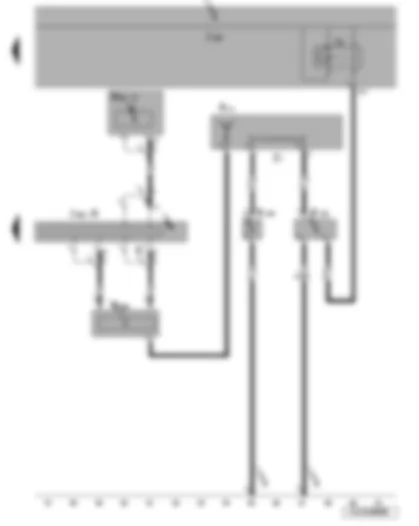 Wiring Diagram  VW JETTA 2009 - Heated rear window relay - control unit with display for radio and navigation system - aerial - GPS aerial - right aerial module - frequency modulation (FM) frequency filter in negative wire - frequency modulation (FM) frequency filter in positive wire