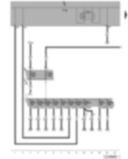 Wiring Diagram  VW JETTA 2007 - Relais für Spannungsversorgung Kl 30 - Onboard supply control unit
