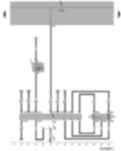 Wiring Diagram  VW JETTA 2009 - Fuel gauge sender - fuel system pressurisation pump - onboard supply control unit - fuel pump control unit