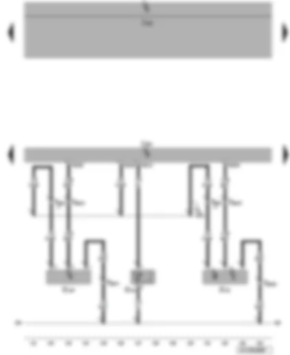 Wiring Diagram  VW JETTA 2009 - Hall sender - intake air temperature sender - fuel pressure sender - engine control unit