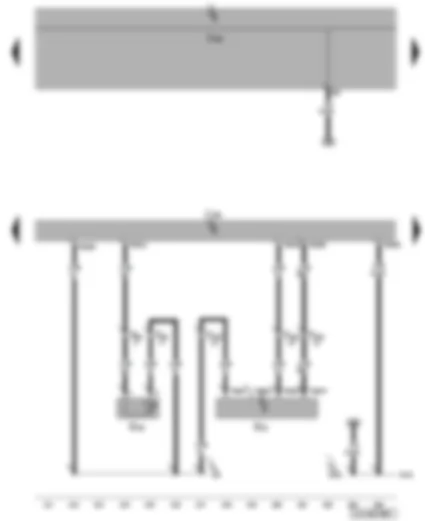 Wiring Diagram  VW JETTA 2008 - Charge air pressure sender - coolant temperature sender - onboard supply control unit - engine control unit