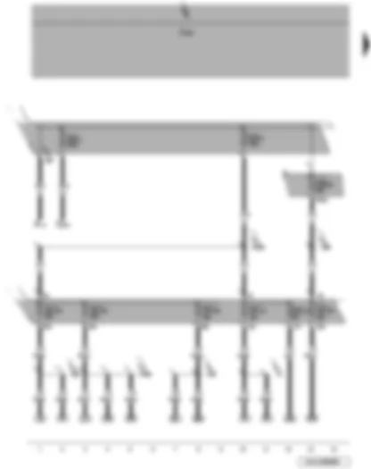Wiring Diagram  VW JETTA 2007 - Battery - onboard power supply control unit - fuses