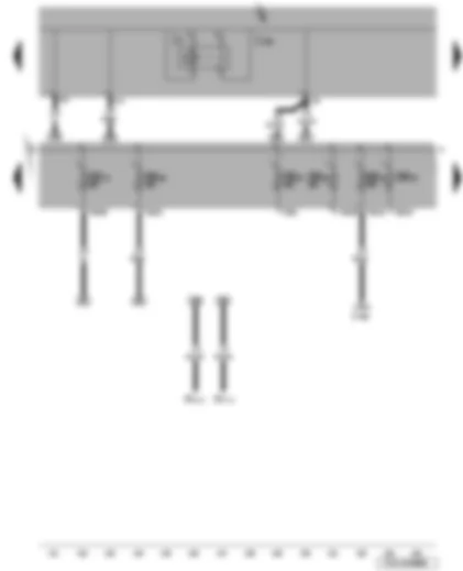 Wiring Diagram  VW JETTA 2010 - Treble tone horn - onboard power supply control unit - fuses (SB)