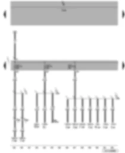 Wiring Diagram  VW JETTA 2008 - Onboard power supply control unit - fuses (SC)