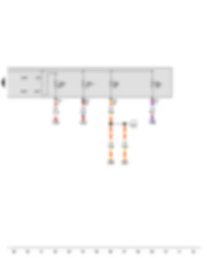 Wiring Diagram  VW JETTA 2009 - Fuse 6 on fuse holder B - Fuse 10 on fuse holder B - Fuse 24 on fuse holder B - Fuse 27 on fuse holder B